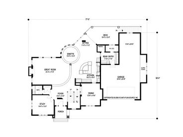 1st Floor Plan, 007H-0132