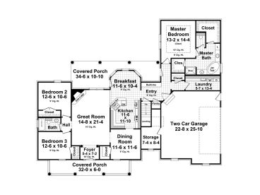 1st Floor Plan, 001H-0154
