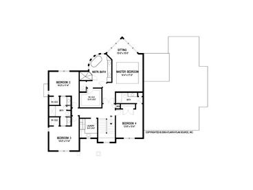 2nd Floor Plan, 007H-0132