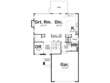 1st Floor Plan, 050H-0378