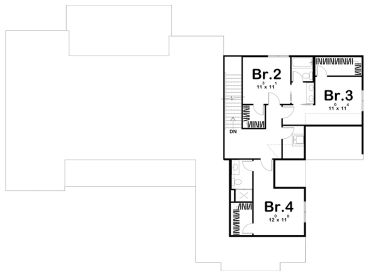 2nd Floor Plan, 050H-0270