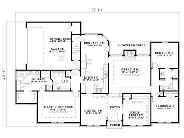 1st Floor Plan, 025H-0005