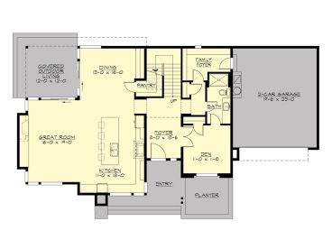 1st Floor Plan, 035H-0137