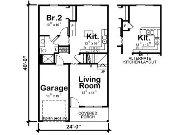 1st Floor Plan, 031H-0422