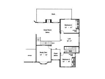 2nd Floor Plan, 043H-0153