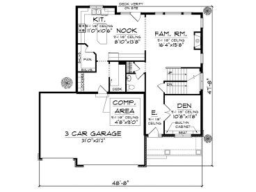 1st Floor Plan, 020H-0191