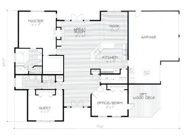 1st Floor Plan, 038H-0002