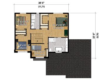 2nd Floor Plan, 072H-0163