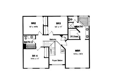 2nd Floor Plan, 014H-0061