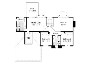 2nd Floor Plan, 023H-0021
