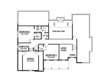 2nd Floor Plan, 058H-0042