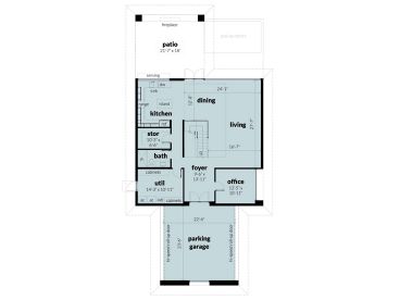 1st Floor Plan, 052H-0086