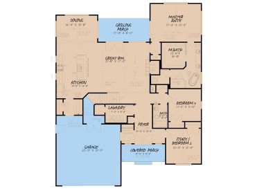 1st Floor Plan, 074H-0119