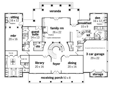 1st Floor Plan, 021H-0156