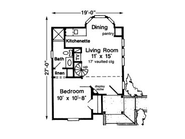 1st Floor Plan, 054H-0055