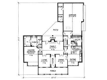 1st Floor Plan, 022H-0107