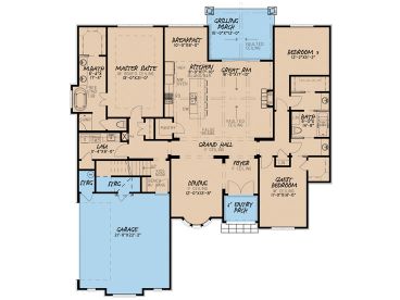 1st Floor Plan, 074H-0044