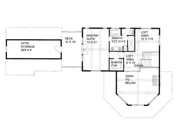 2nd Floor plan, 012H-0215