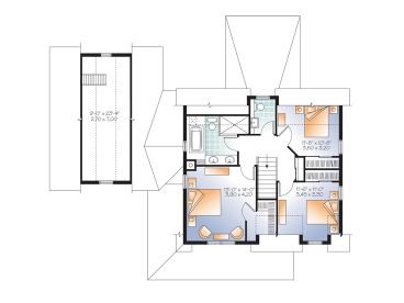 2nd Floor Plan, 027H-0305