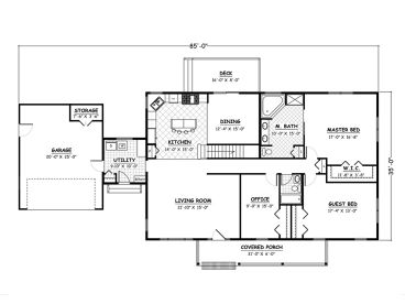 1st Floor Plan, 078H-0014