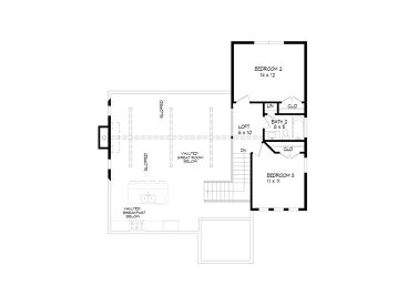 2nd Floor Plan, 062H-0455