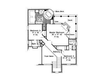 2nd Floor Plan, 054H-0075