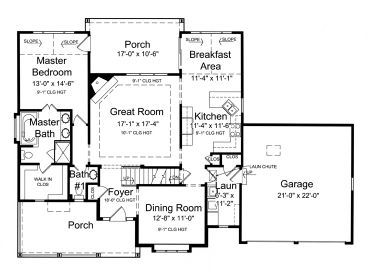 1st Floor Plan, 046H-0040