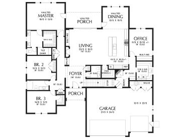 1st Floor Plan, 034H-0464