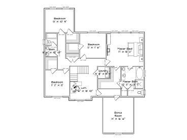 2nd Floor Plan, 065H-0027
