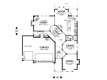 1st Floor Plan, 034H-0015
