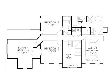 2nd Floor Plan, 007H-0057
