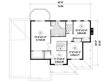 2nd Floor Plan, 072H-0010