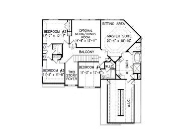 2nd Floor Plan, 084H-0014