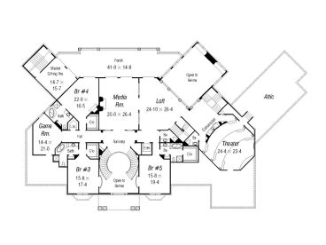 2nd Floor Plan, 061H-0153