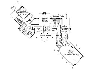 1st Floor Plan, 051H-0244