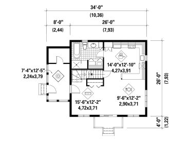 1st Floor Plan, 072H-0197