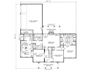 1st Floor Plan, 025H-0019