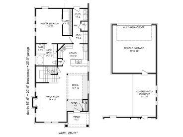 1st Floor Plan, 062H-0113