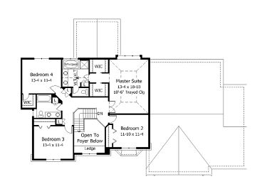 2nd Floor Plan, 023H-0043