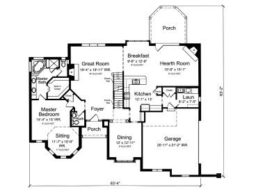 1st Floor Plan, 046H-0090