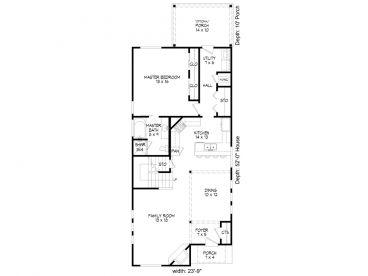 1st Floor Plan, 062H-0055