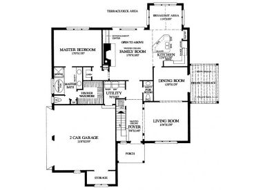 1st Floor Plan, 063H-0034