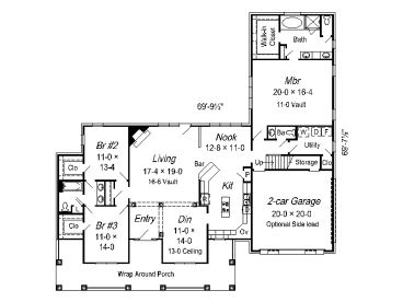 1st Floor Plan, 061H-0100