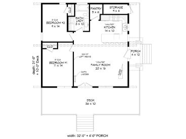 1st Floor Plan, 062H-0331