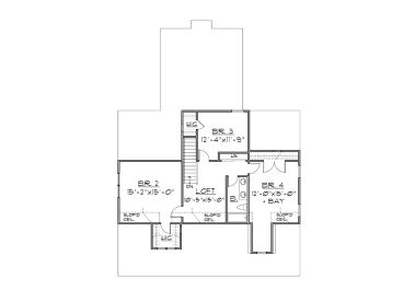 2nd Floor Plan, 055H-0007