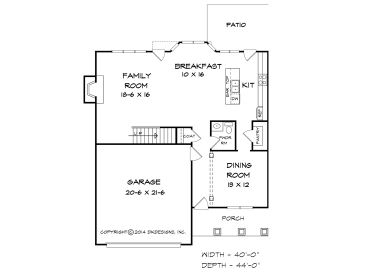 1st Floor Plan, 019H-0175