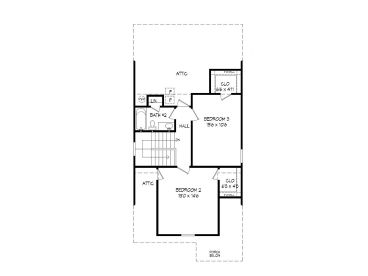 2nd Floor Plan, 062H-0022