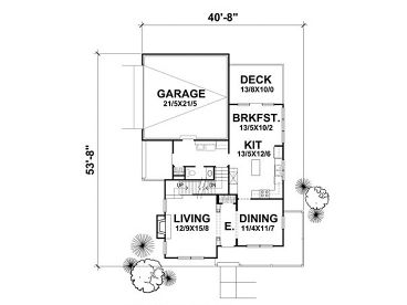 1st Floor Plan, 016H-0037