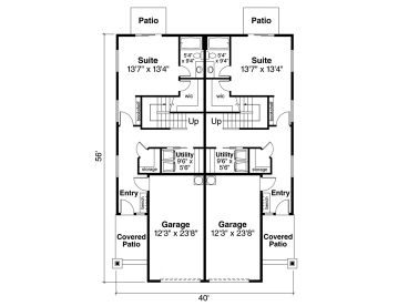 1st Floor Plan, 051M-0036