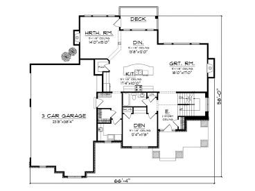 1st Floor Plan, 020H-0321
